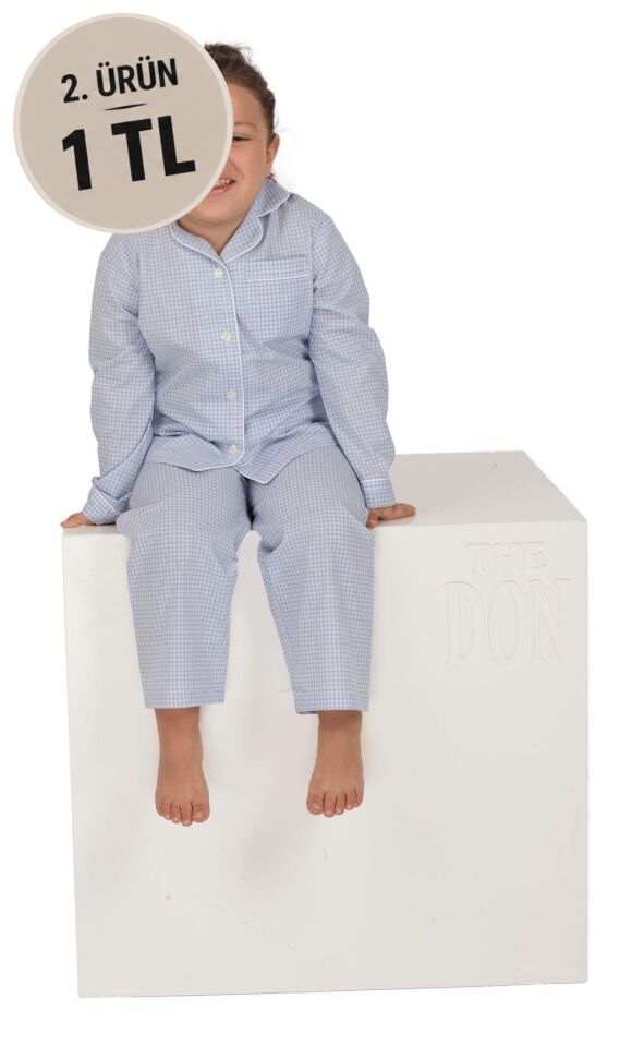 The DON Poplin Kız Çocuk Pijama Takımı Desen 12