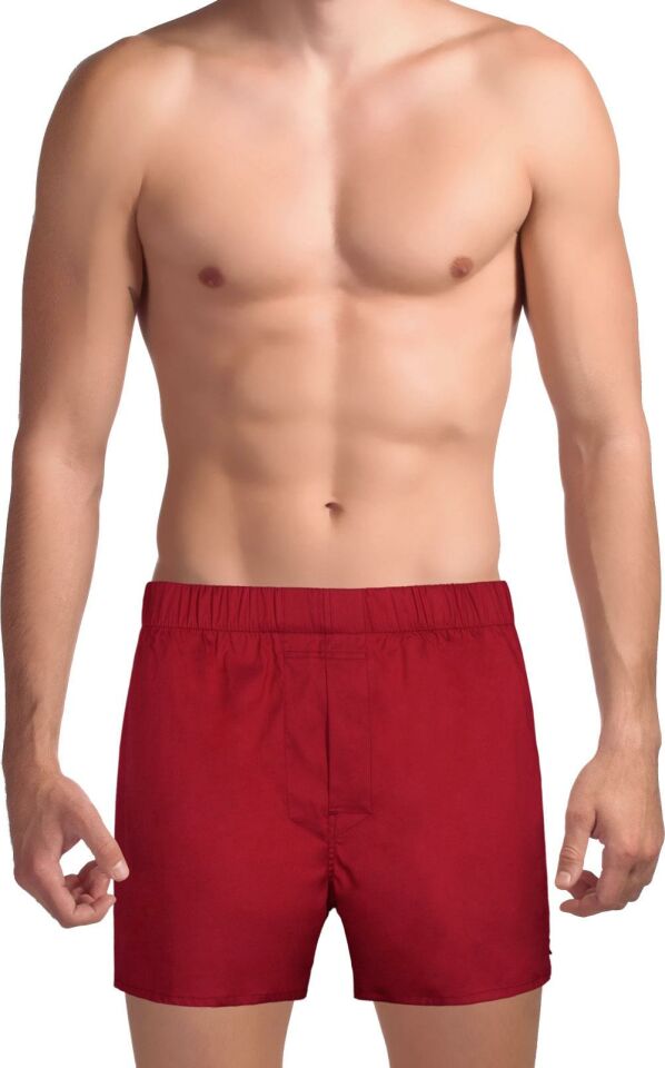 The DON Exclusive Yırtmaçlı Erkek Boxer Ateş Kırmızısı