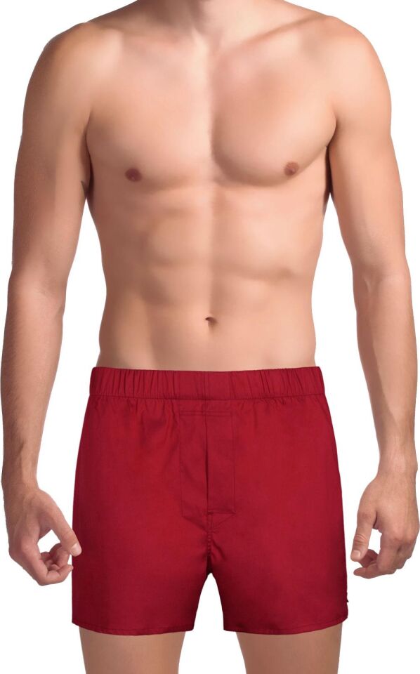 The DON Exclusive Yırtmaçlı Erkek Boxer Ateş Kırmızısı