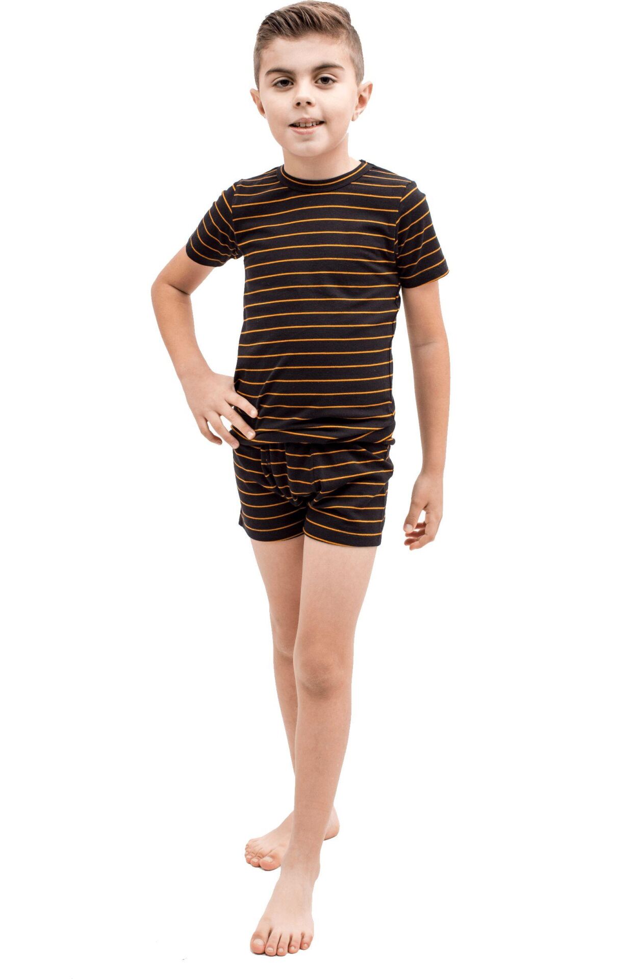 The DON Aile Erkek Çocuk Penye Şort-Fanila Takımı Desen 3