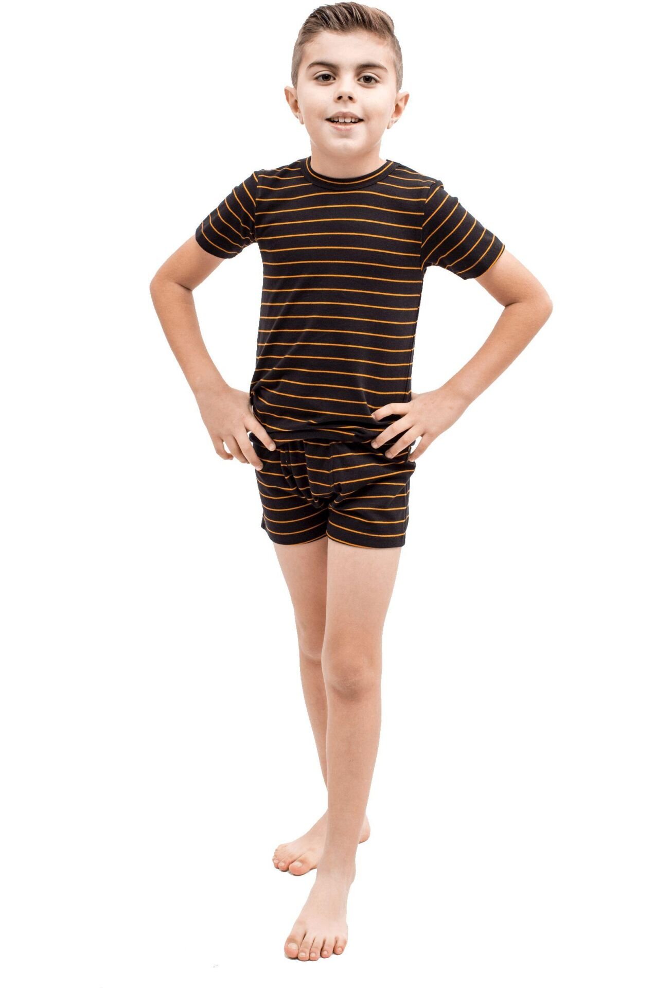 The DON Aile Erkek Çocuk Penye Şort-Fanila Takımı Desen 3