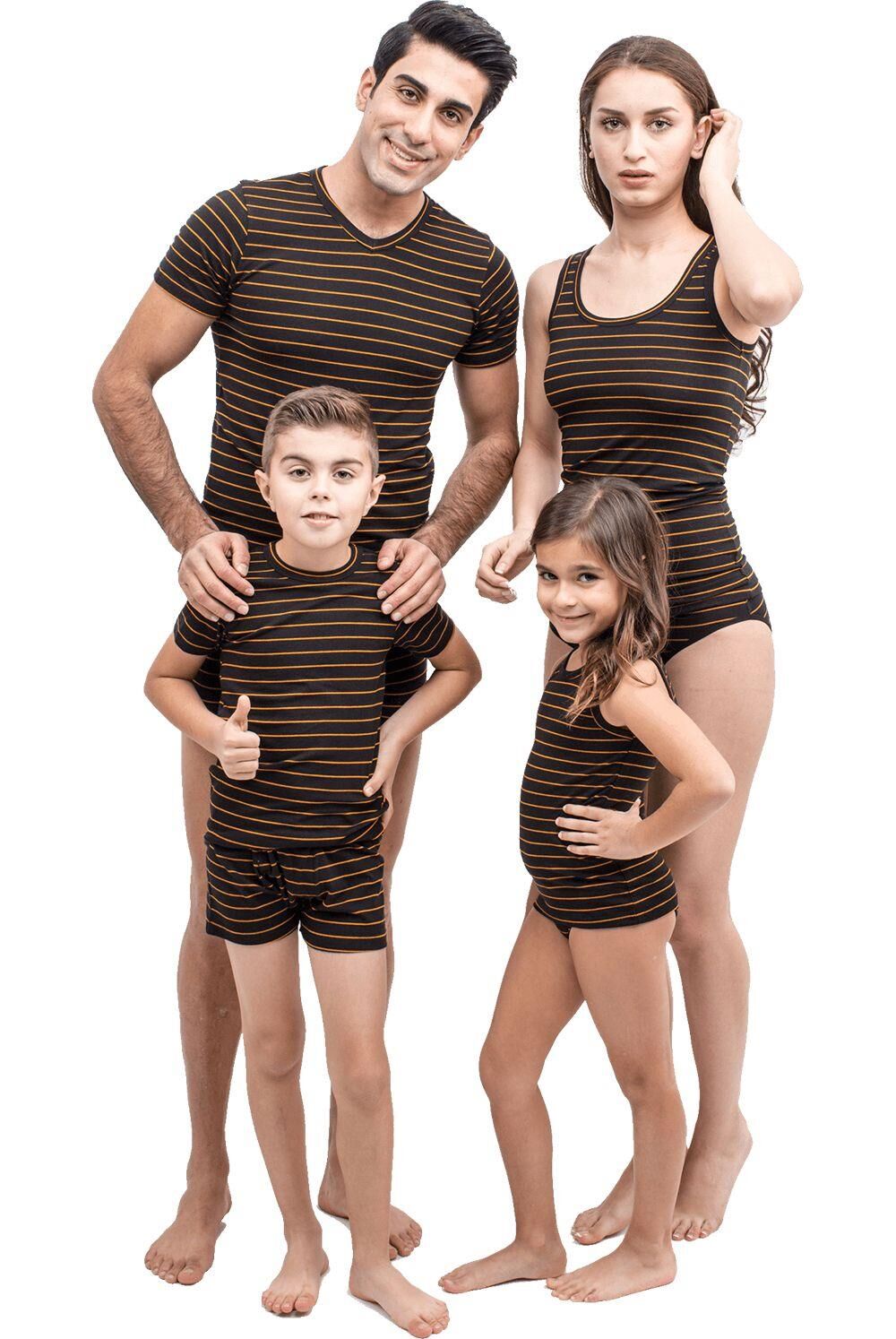 The DON Aile Erkek Çocuk Penye Şort-Fanila Takımı Desen 3