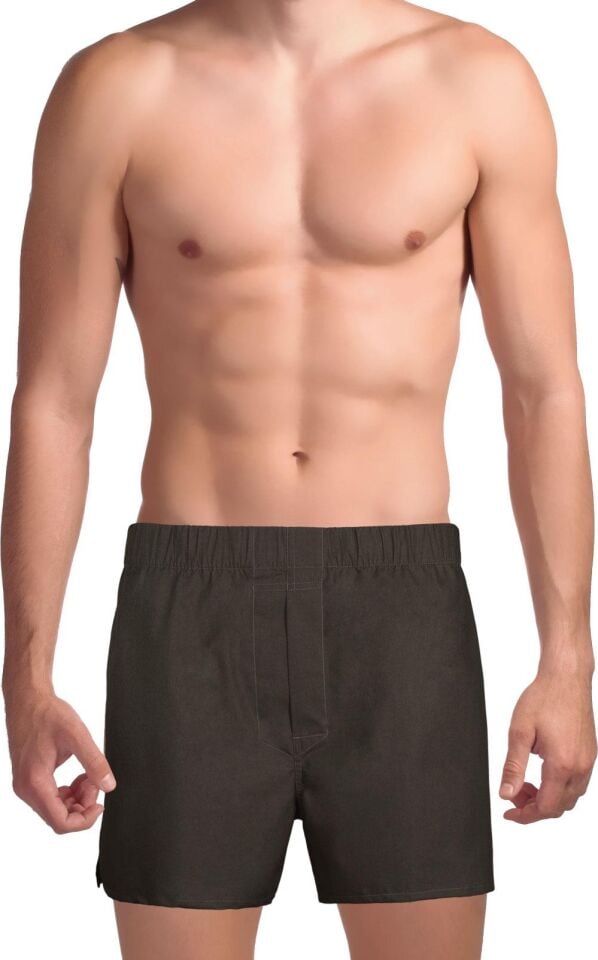 The DON Exclusive Yırtmaçlı Erkek Boxer Koyu Haki