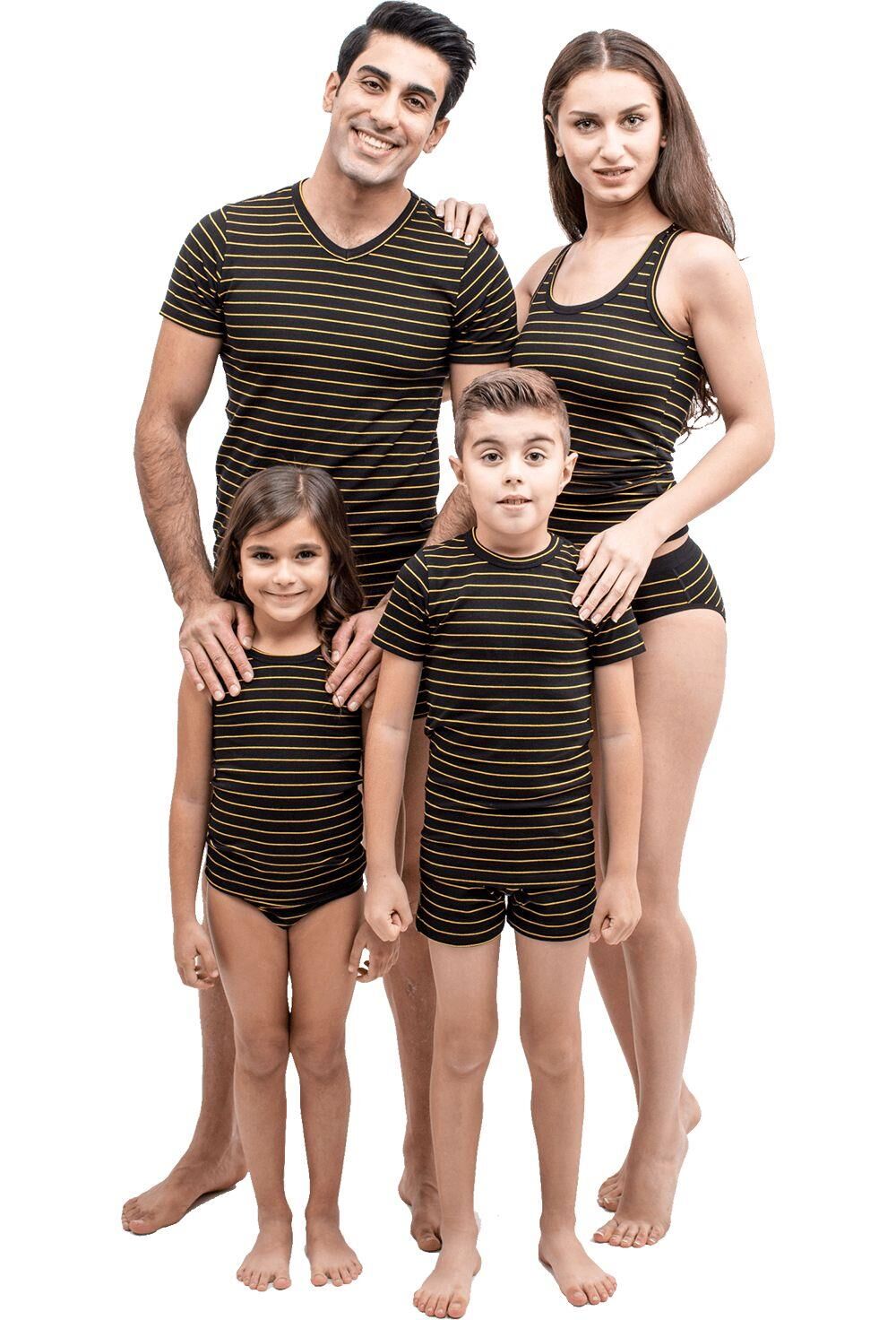 The DON Aile Erkek Çocuk Penye Şort-Fanila Takımı Desen 4