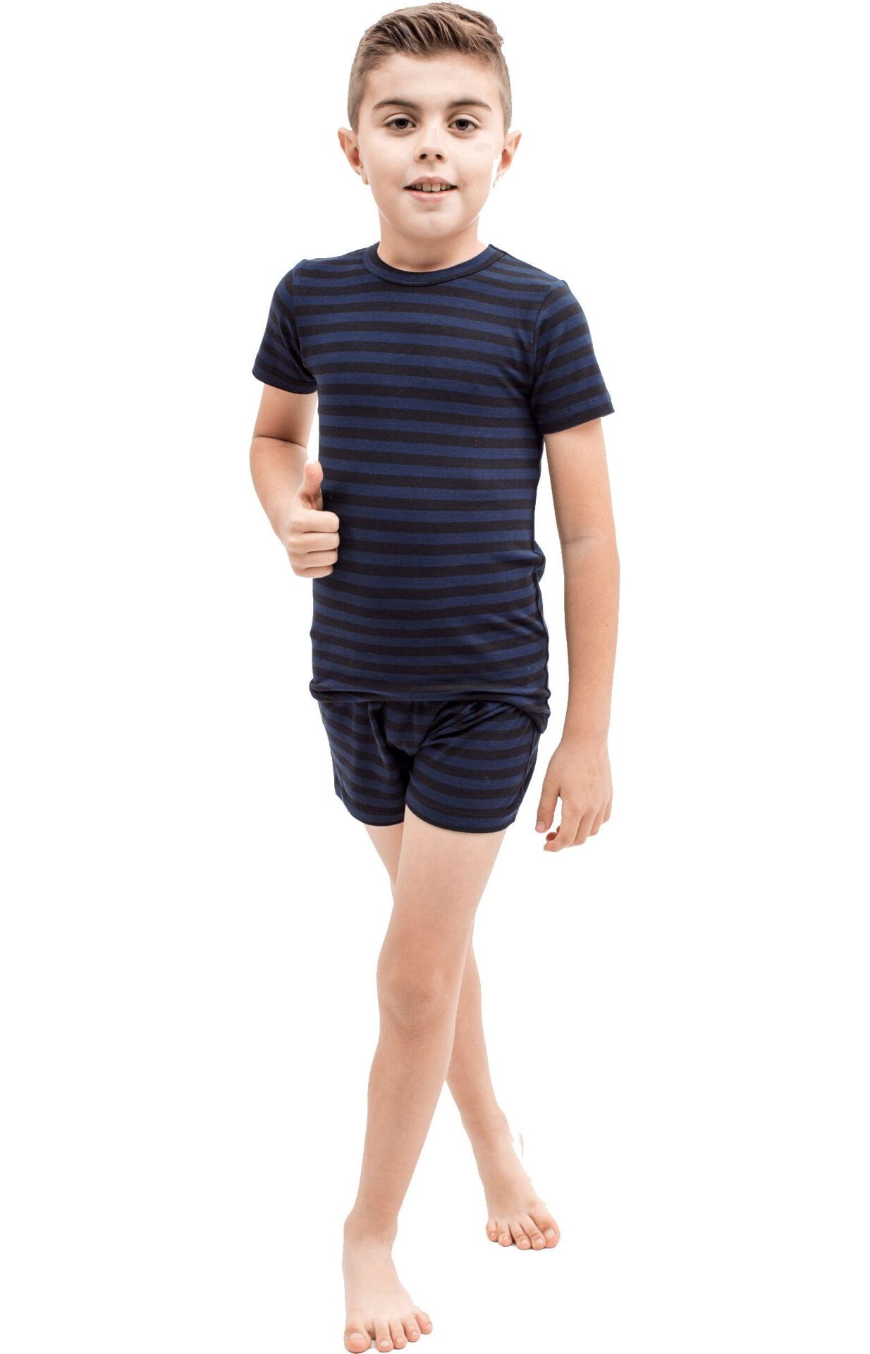 The DON Aile Erkek Çocuk Penye Şort-Fanila Takımı Desen 6