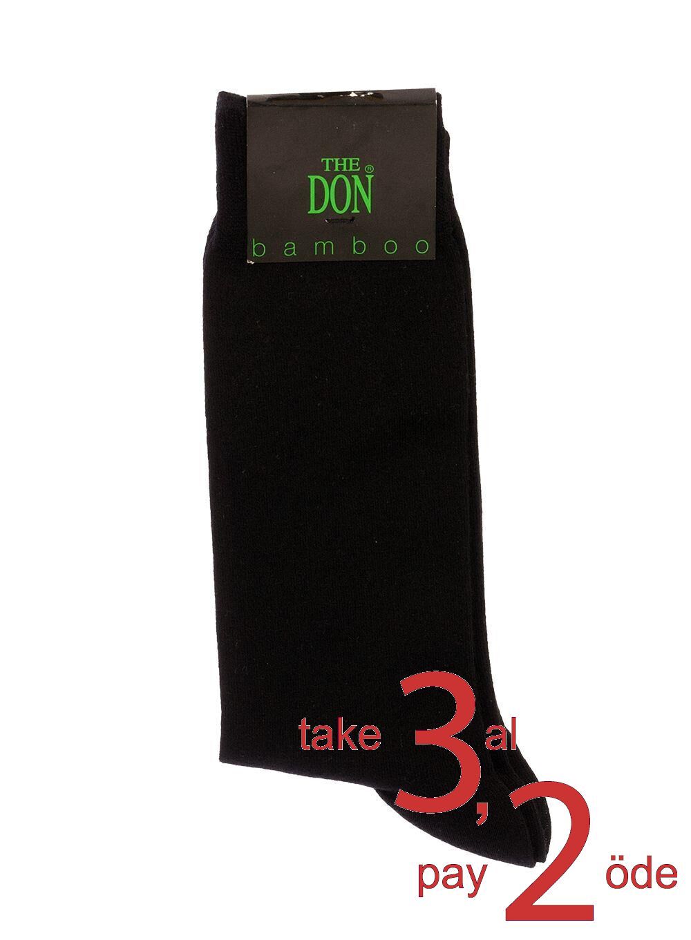 The DON Bambu Erkek Çorap Siyah