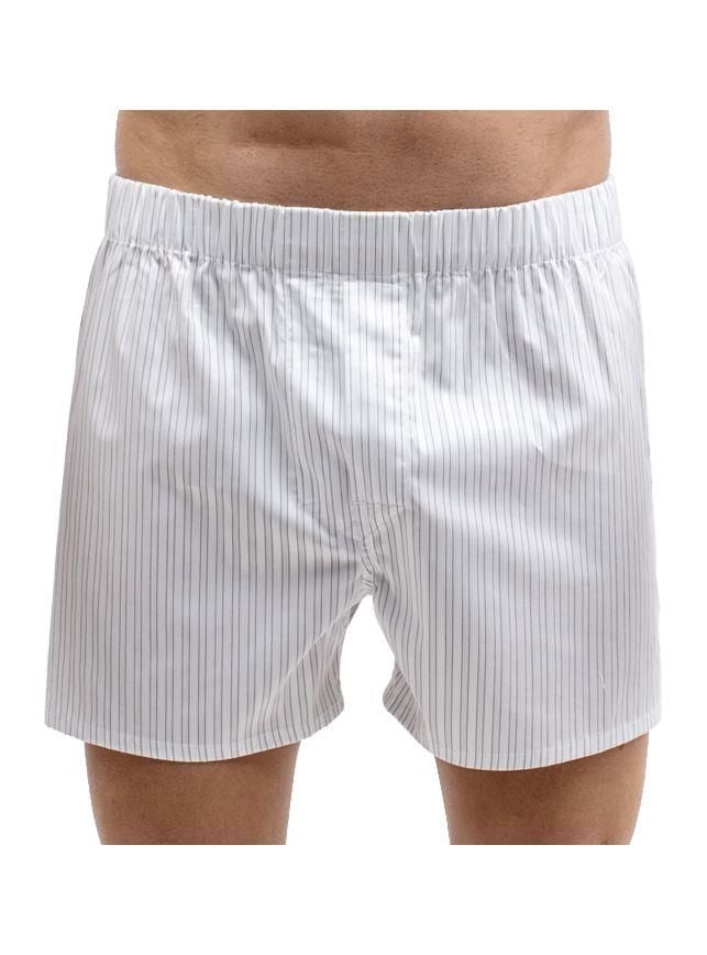 The DON Exclusive Yırtmaçlı Erkek Boxer Fildişi Çizgili