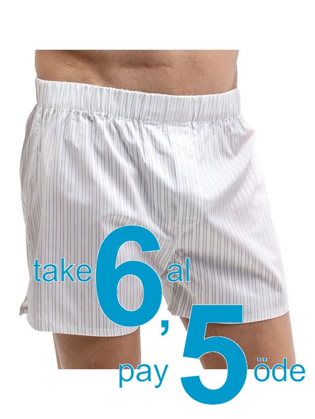 The DON Exclusive Yırtmaçlı Erkek Boxer Fildişi Çizgili