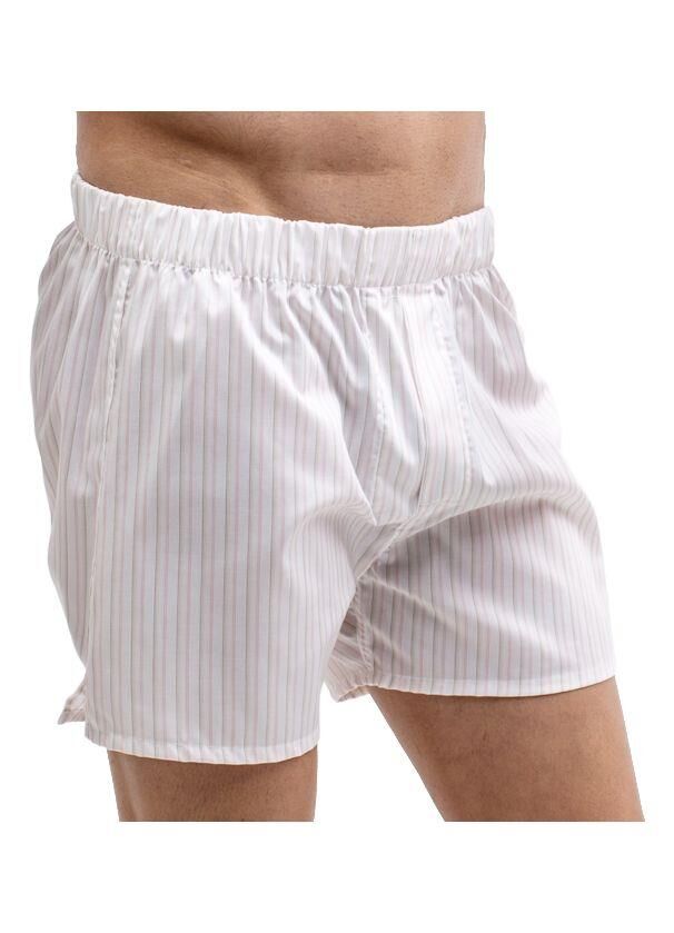 The DON Exclusive Yırtmaçlı Erkek Boxer Pembe Vintage Çizgili