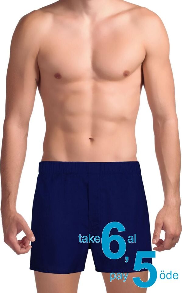 The DON Exclusive Yırtmaçlı Erkek Boxer Alacakaranlık Laciverti