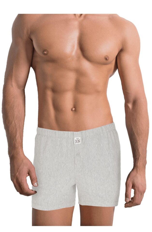 The DON Jersey Penye-Örme Erkek Boxer A.Gri