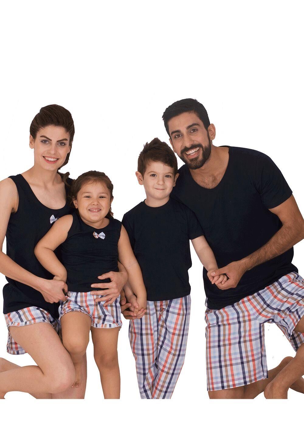 The DON Aile Kız Çocuk Şort-Atlet Takımı Desen 3