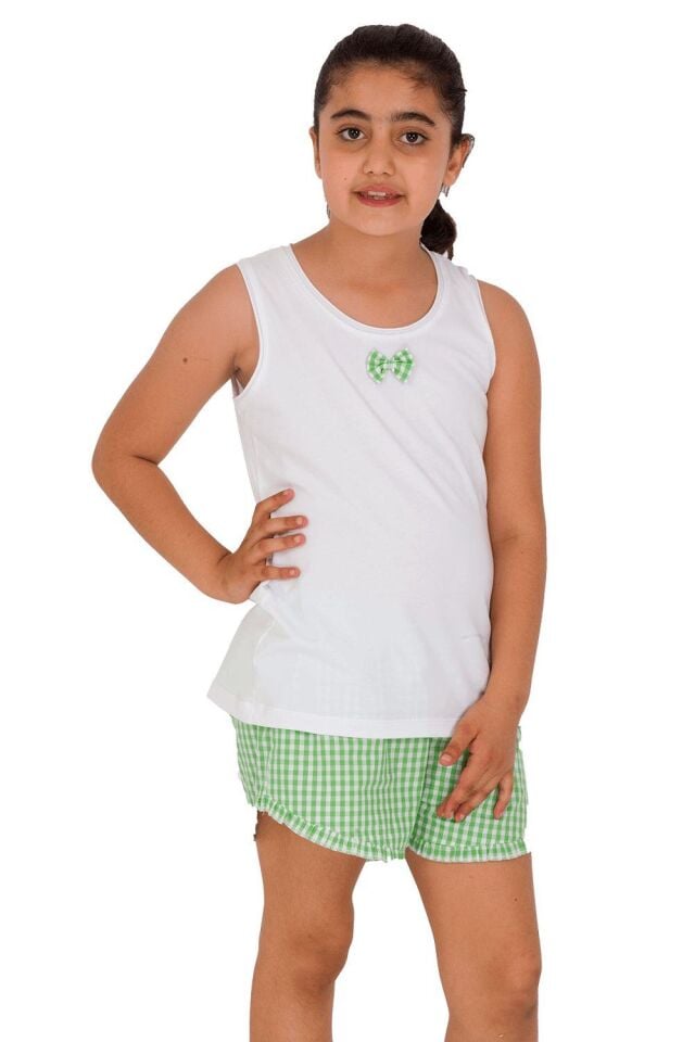 The DON Aile Kız Çocuk Şort-Atlet Takımı Desen 4