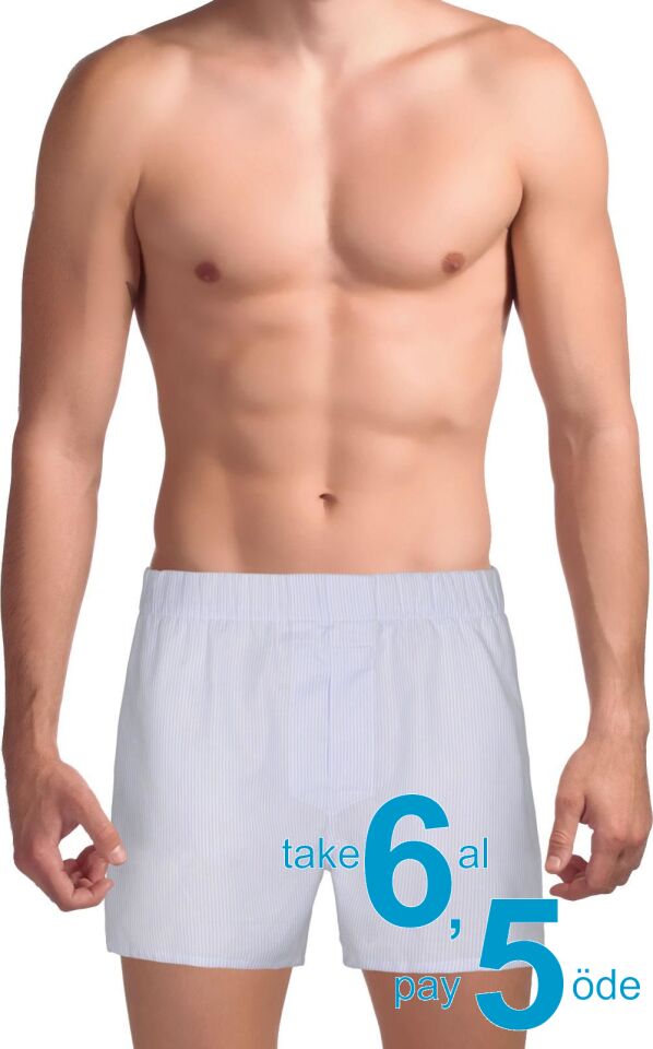 The DON Exclusive Yırtmaçlı Erkek Boxer Buz Örgüsü Çizgili