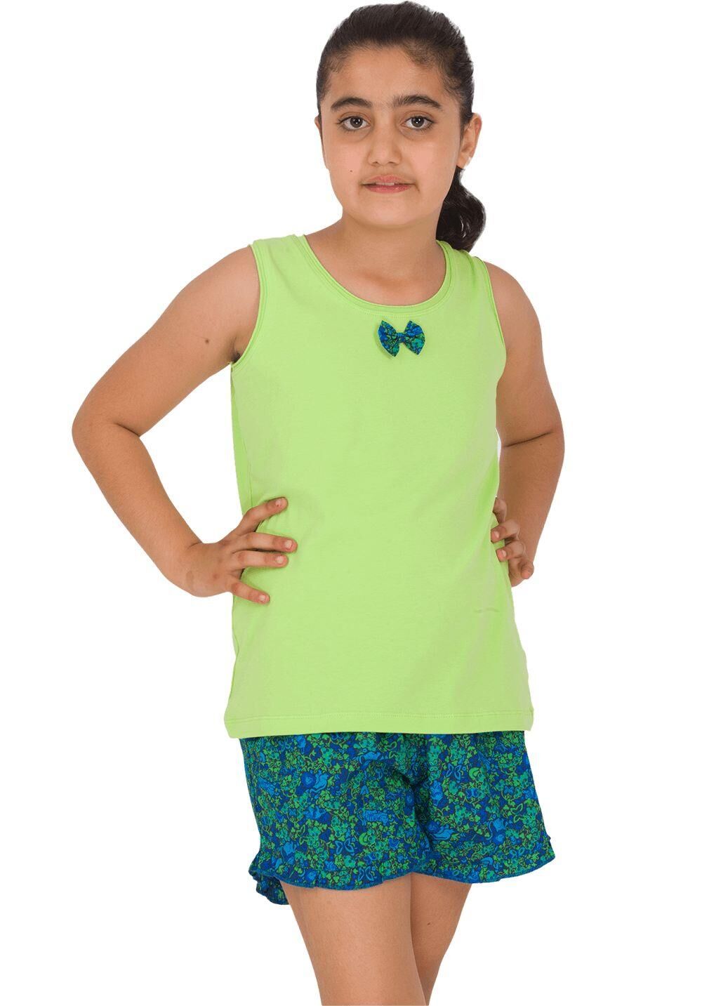 The DON Aile Kız Çocuk Şort-Atlet Takımı Desen 5