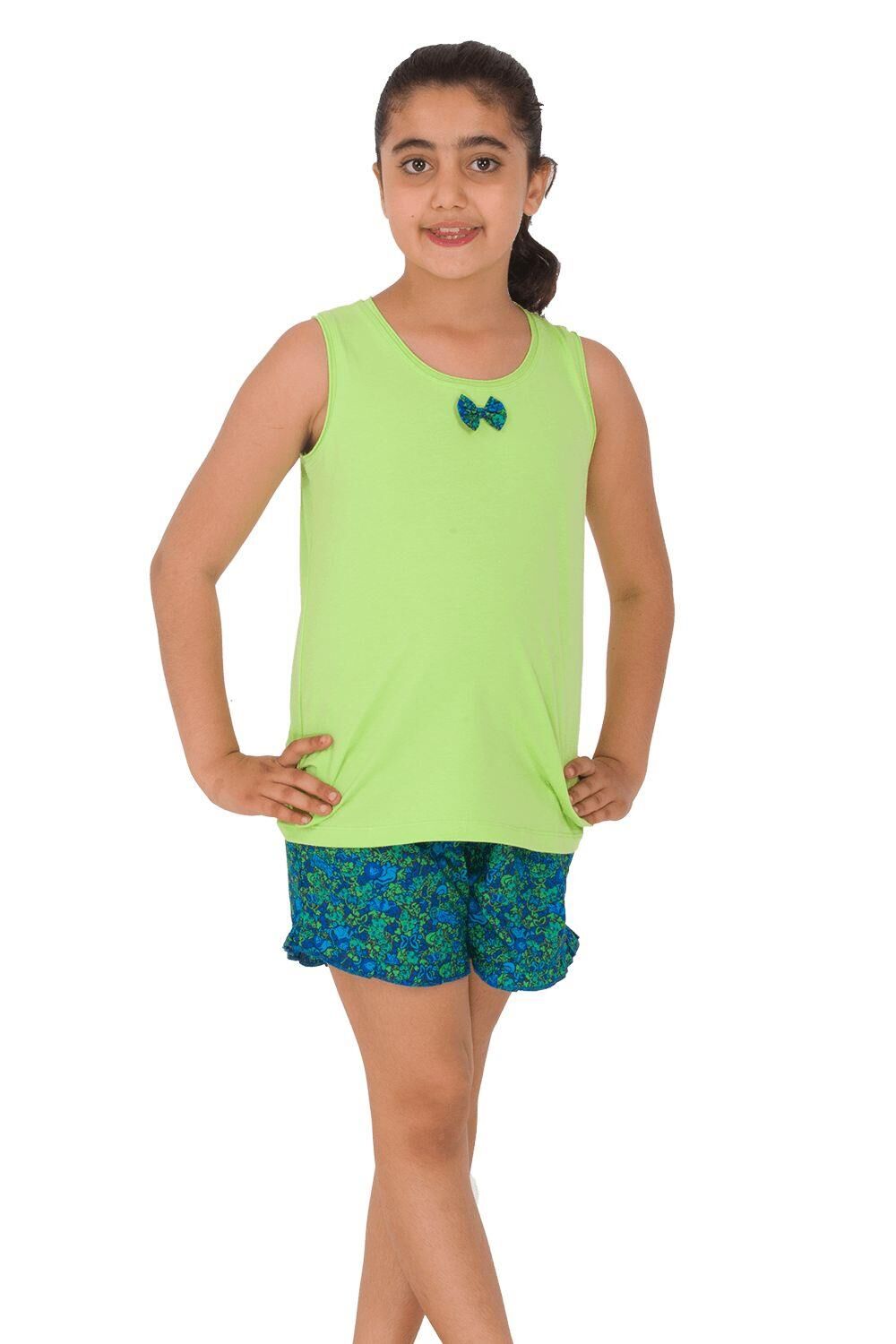 The DON Aile Kız Çocuk Şort-Atlet Takımı Desen 5