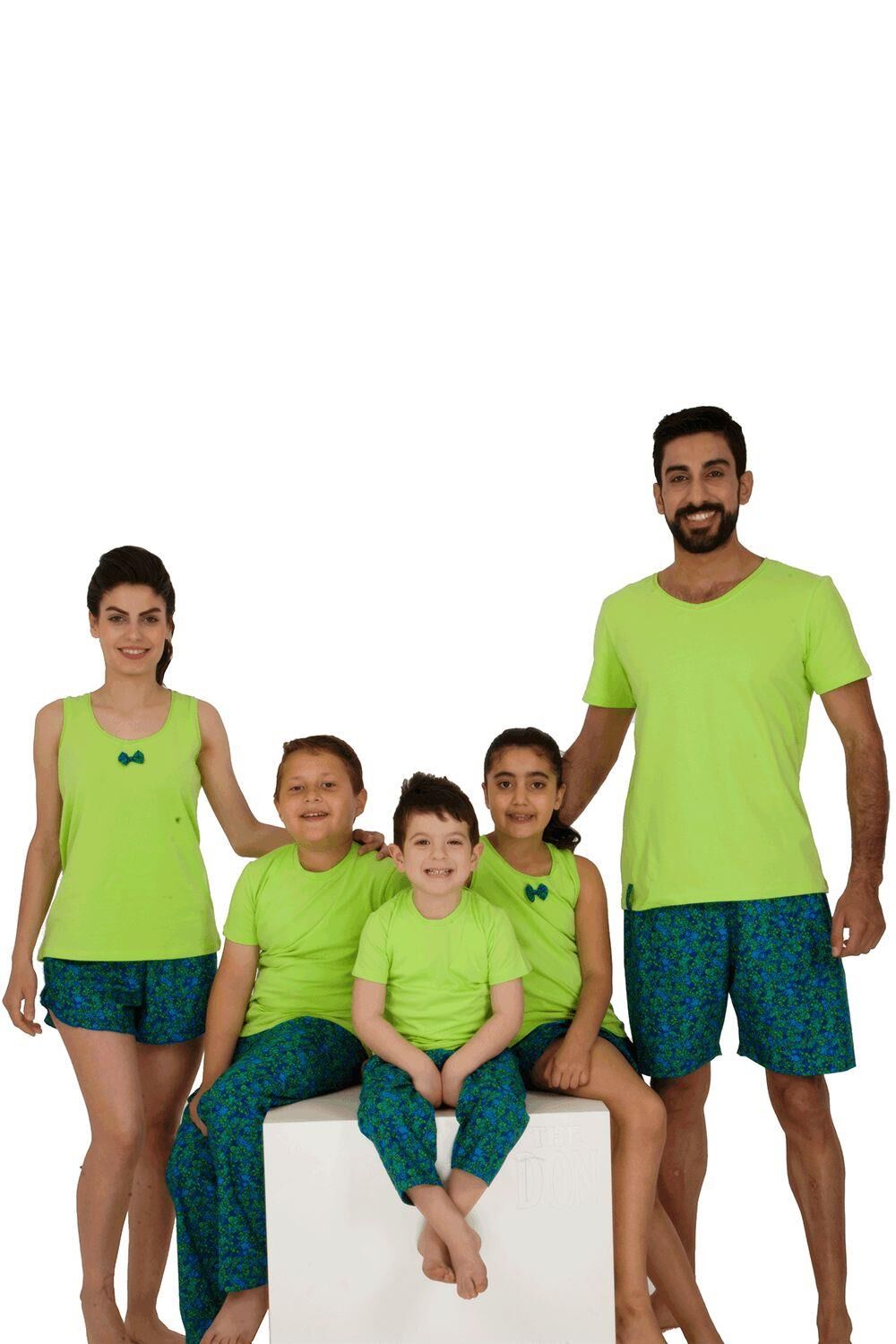 The DON Aile Kız Çocuk Şort-Atlet Takımı Desen 5