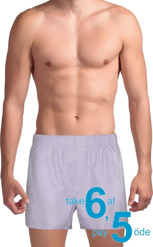 The DON Exclusive Yırtmaçlı Erkek Boxer Puslu Menekşe