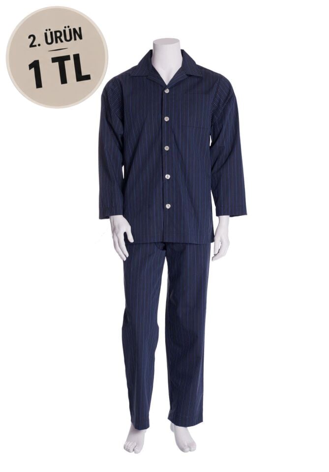 The DON Poplin Erkek Pijama Takımı Desen 30