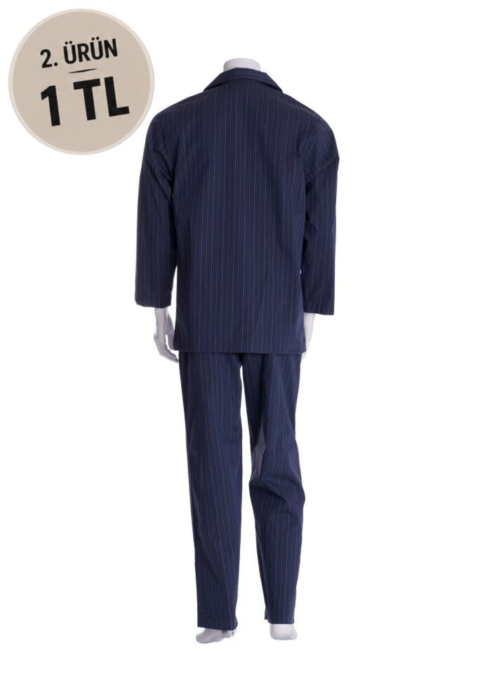 The DON Poplin Erkek Pijama Takımı Desen 30