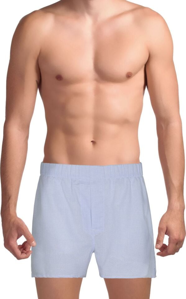 The DON Exclusive Yırtmaçlı Erkek Boxer Resif Mavisi