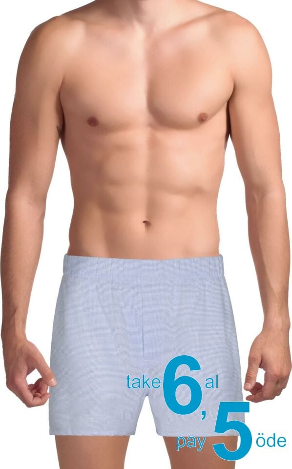 The DON Exclusive Yırtmaçlı Erkek Boxer Resif Mavisi