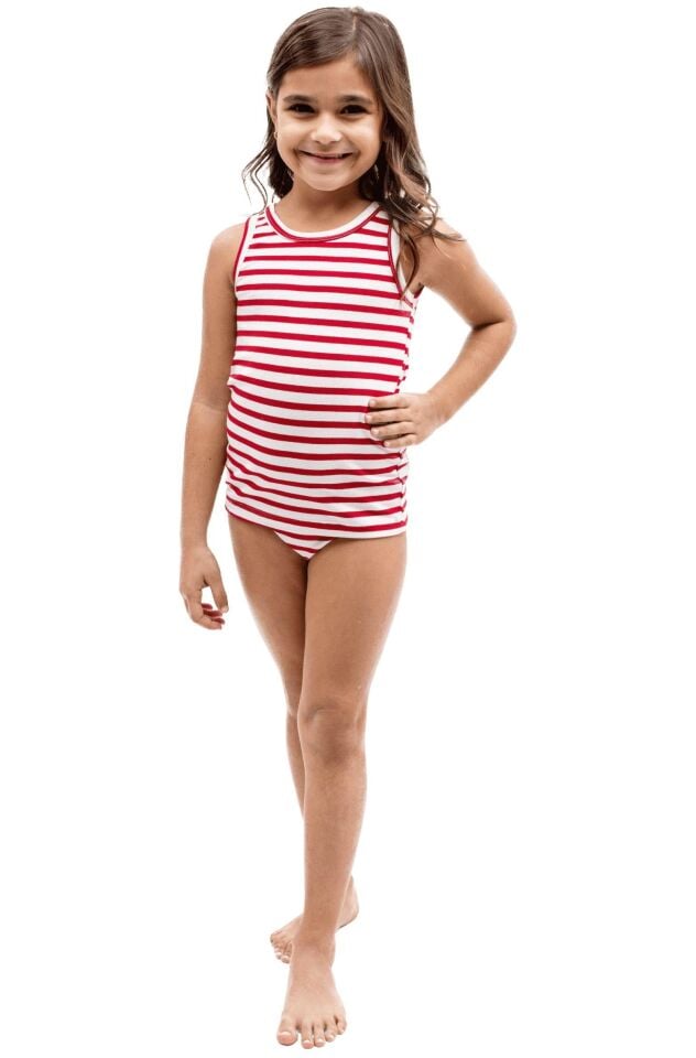 The DON Aile Kız Çocuk Atlet-Slip Takımı Desen 1