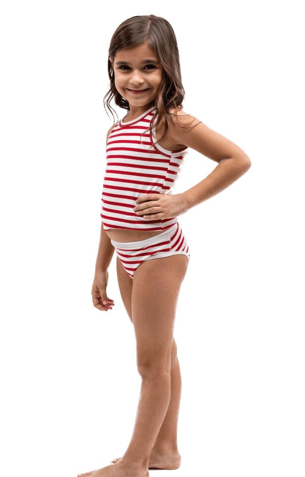 The DON Aile Kız Çocuk Atlet-Slip Takımı Desen 1