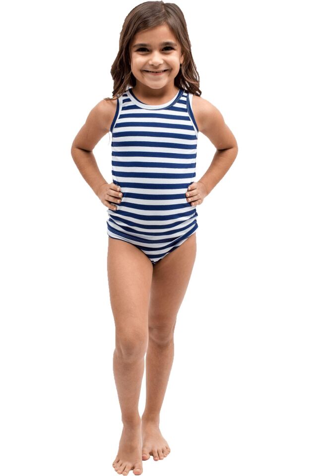 The DON Aile Kız Çocuk Atlet-Slip Takımı Desen 2