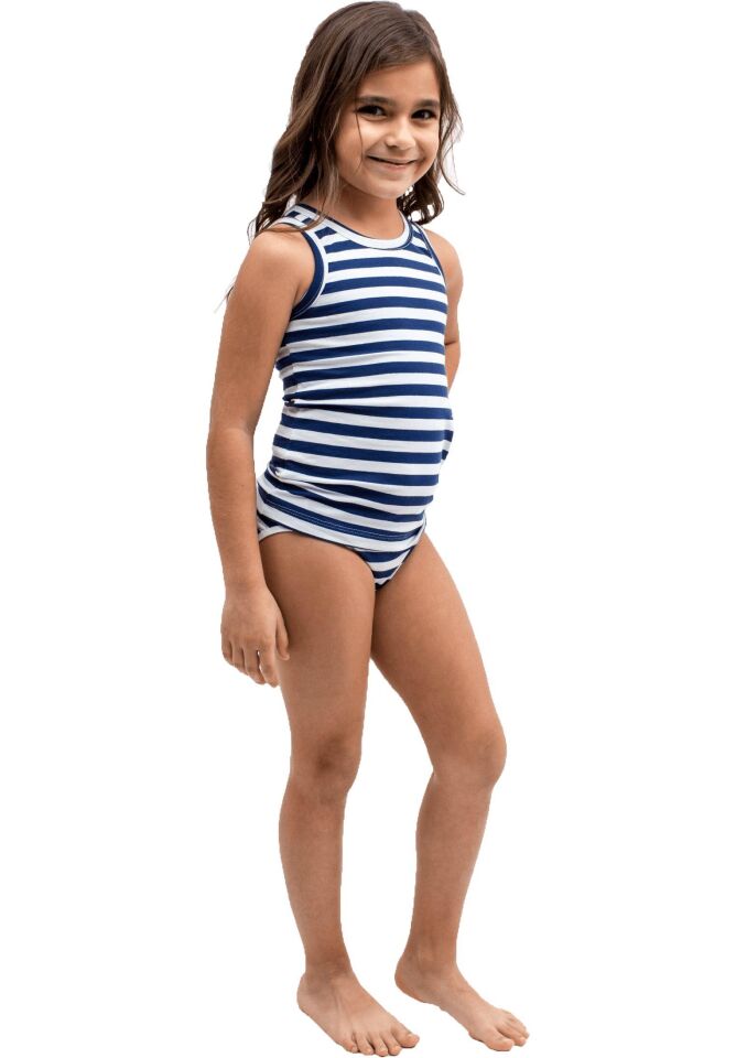 The DON Aile Kız Çocuk Atlet-Slip Takımı Desen 2