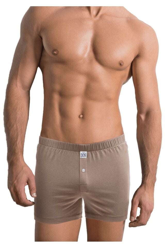 The DON Jersey Penye-Örme Erkek Boxer Kahverengi KAHVERENGİ - M