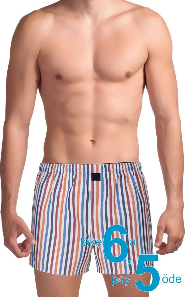 The DON Poplin Erkek Boxer Regetta Çizgili
