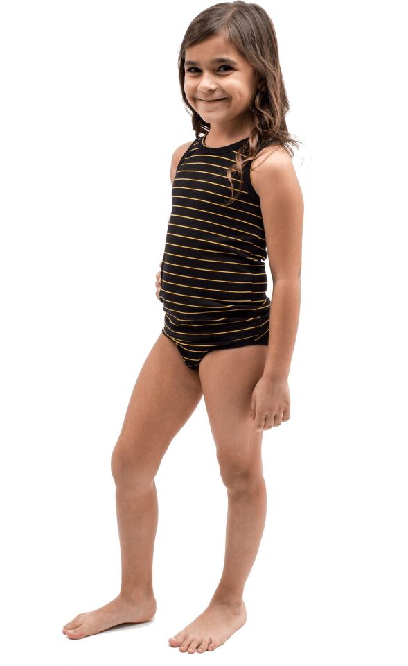 The DON Aile Kız Çocuk Atlet-Slip Takımı Desen 4