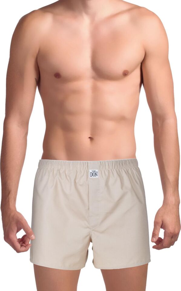 The DON Poplin Erkek Boxer Bej