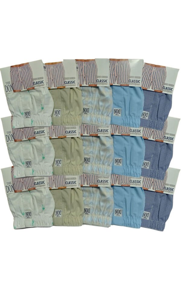The DON Poplin Erkek Boxer 15'li Paket 15P7 (XL)