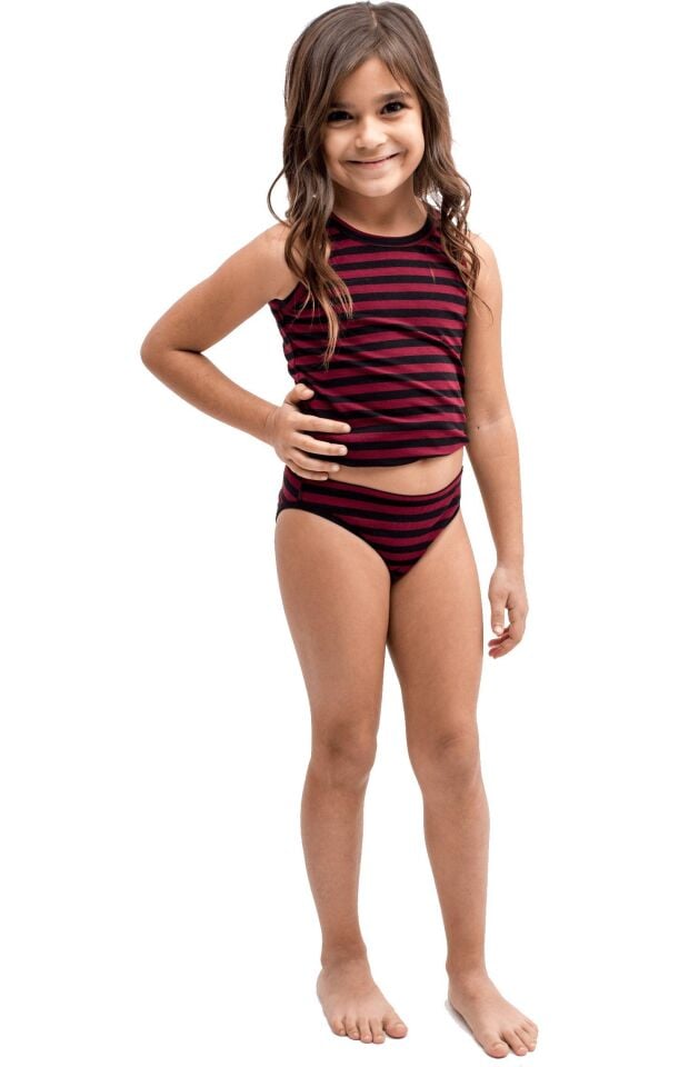 The DON Aile Kız Çocuk Atlet-Slip Takımı Desen 5