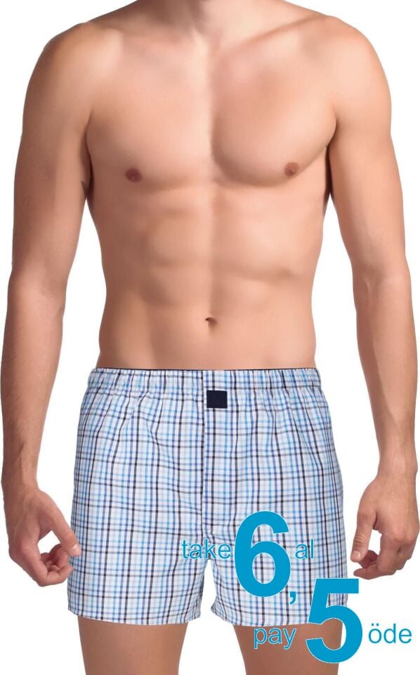 The DON Poplin Erkek Boxer Liman Ekose