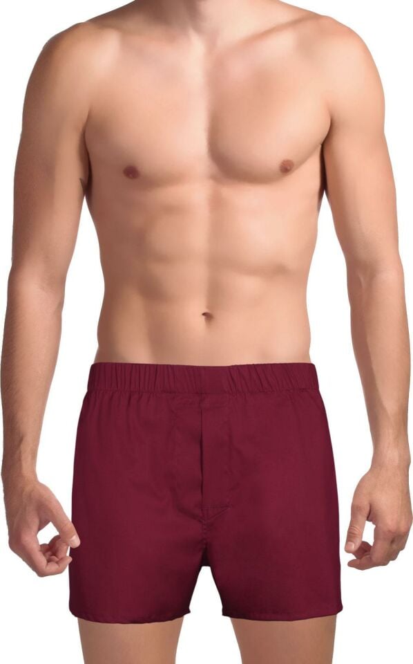 The DON Exclusive Yırtmaçlı Erkek Boxer Vişne