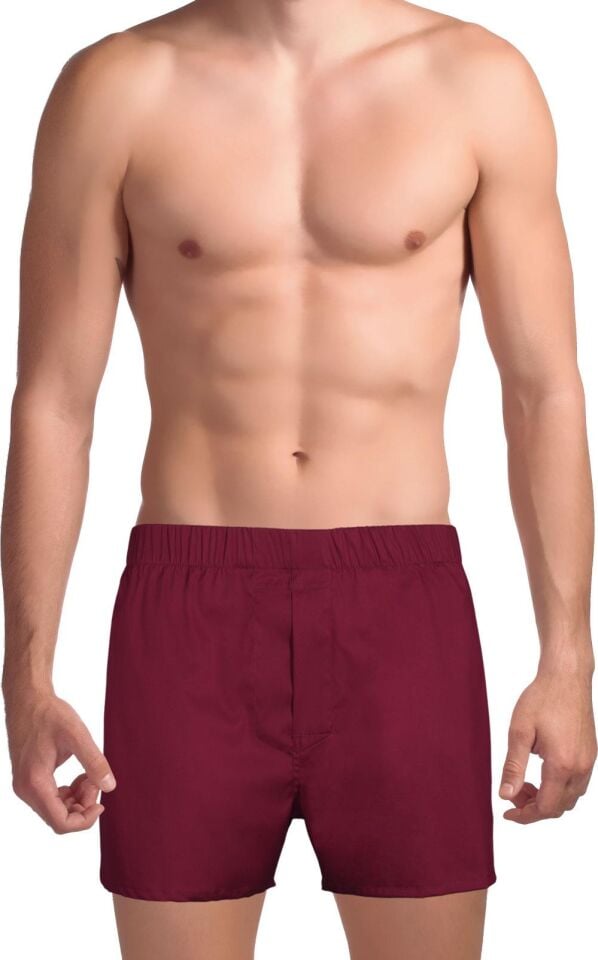 The DON Exclusive Yırtmaçlı Erkek Boxer Vişne