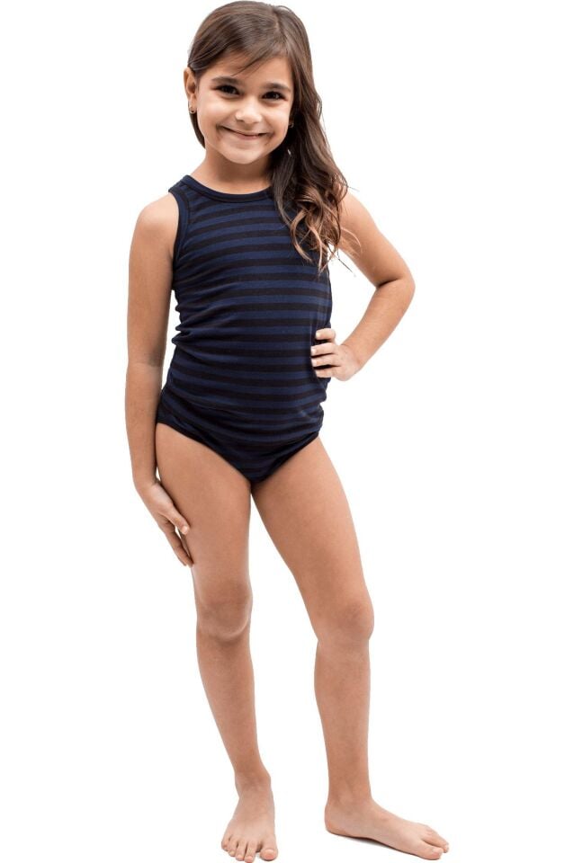 The DON Aile Kız Çocuk Atlet-Slip Takımı Desen 6