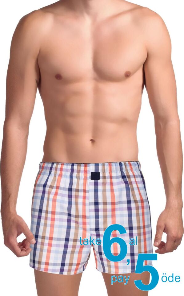 The DON Poplin Erkek Boxer Toskana Ekose