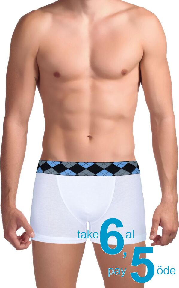 The DON Innovative Süprem Erkek Trunk Boxer Beyaz