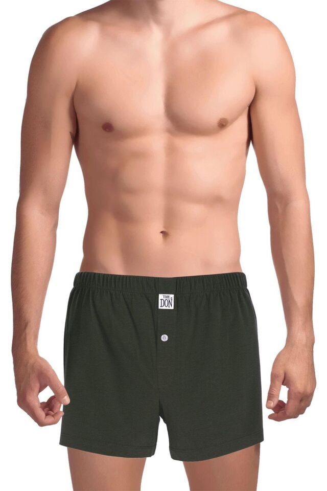 The DON Cottonizm %100 Pamuk Erkek Boxer Haki