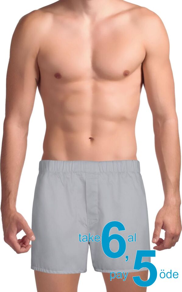 The DON Exclusive Yırtmaçlı Erkek Boxer Gümüş Gri