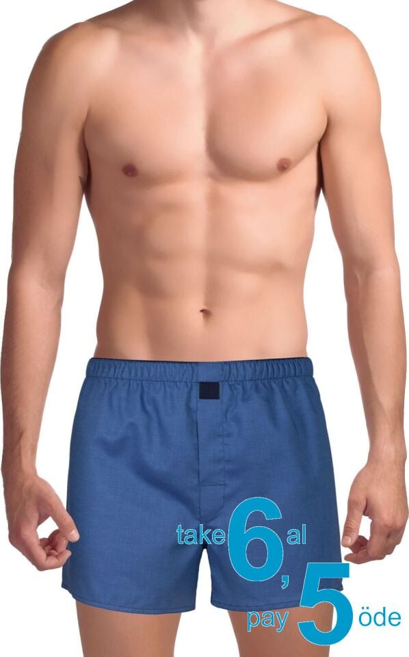 The DON Poplin Erkek Boxer Kot Mavisi