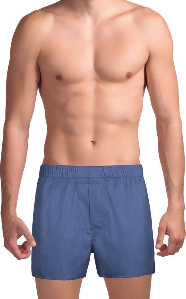 The DON Exclusive Yırtmaçlı Erkek Boxer İndigo