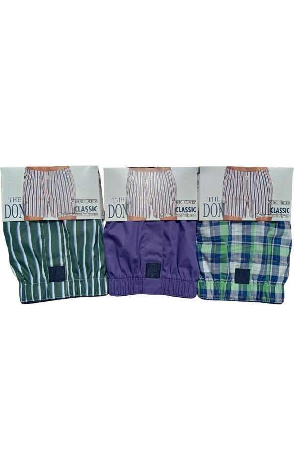 The DON Poplin Erkek Boxer 3'lü Paket 3P2 (XL)