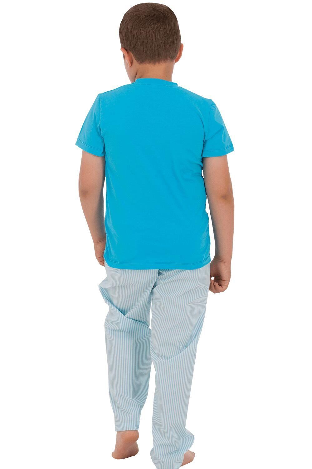 The DON Baba-Oğul Model Erkek Çocuk Yarım Kollu Tişört & Uzun Eşofman Altı Takımı Desen 4