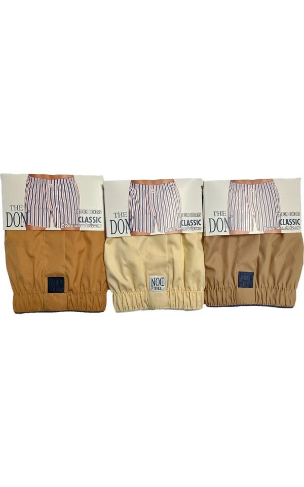 The DON Poplin Erkek Boxer 3'lü Paket 3P4 (XXL)