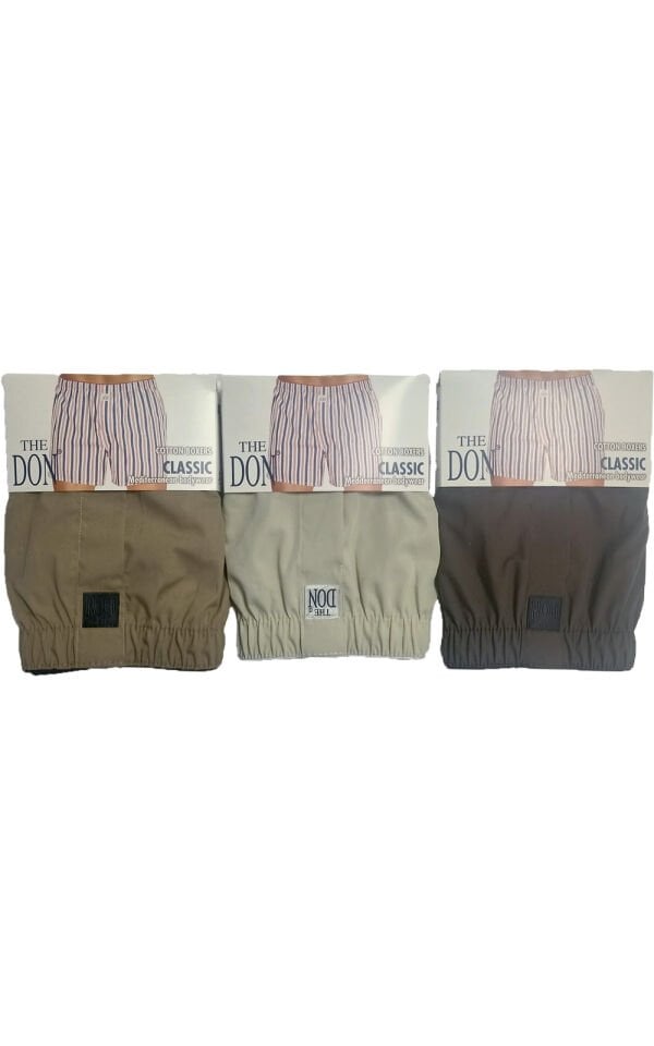 The DON Poplin Erkek Boxer 3'lü Paket 3P5 (L)